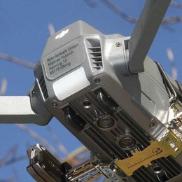 Transparente Drohnenkennzeichen bis 1000°C feuerfest