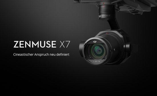 News: DJI stellt die neue X7 24MP Kamera für die Inspire vor