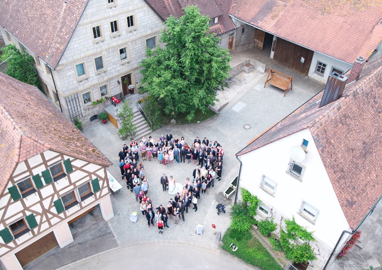 Hochzeitsbilder aus der Luft