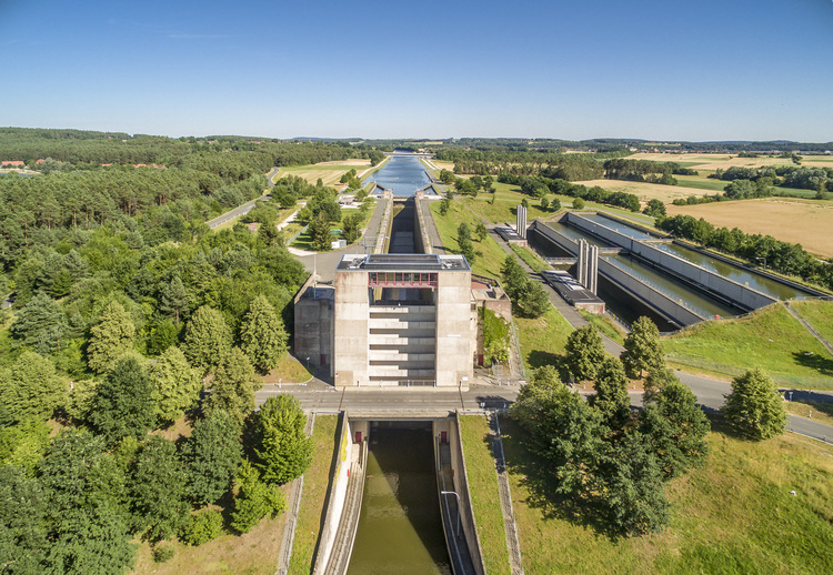 Rhein-Main-Donau-Kanal-Schleuse bei Hilpoltstein